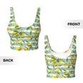 thumbnail image 5 of Kdxio Lemon Print Workout Crop Tank Top for Women Racerback Yoga Tank Tops Athletic Sports Shirts Exercise Undershirts, 5 of 9