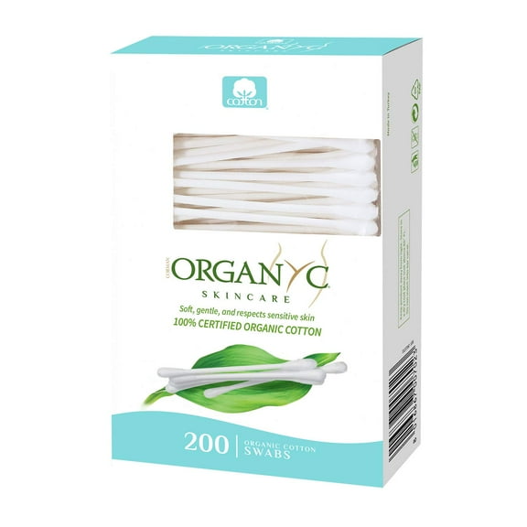 Corman Organyc Beauty Cotton Swabs, 200 Ct