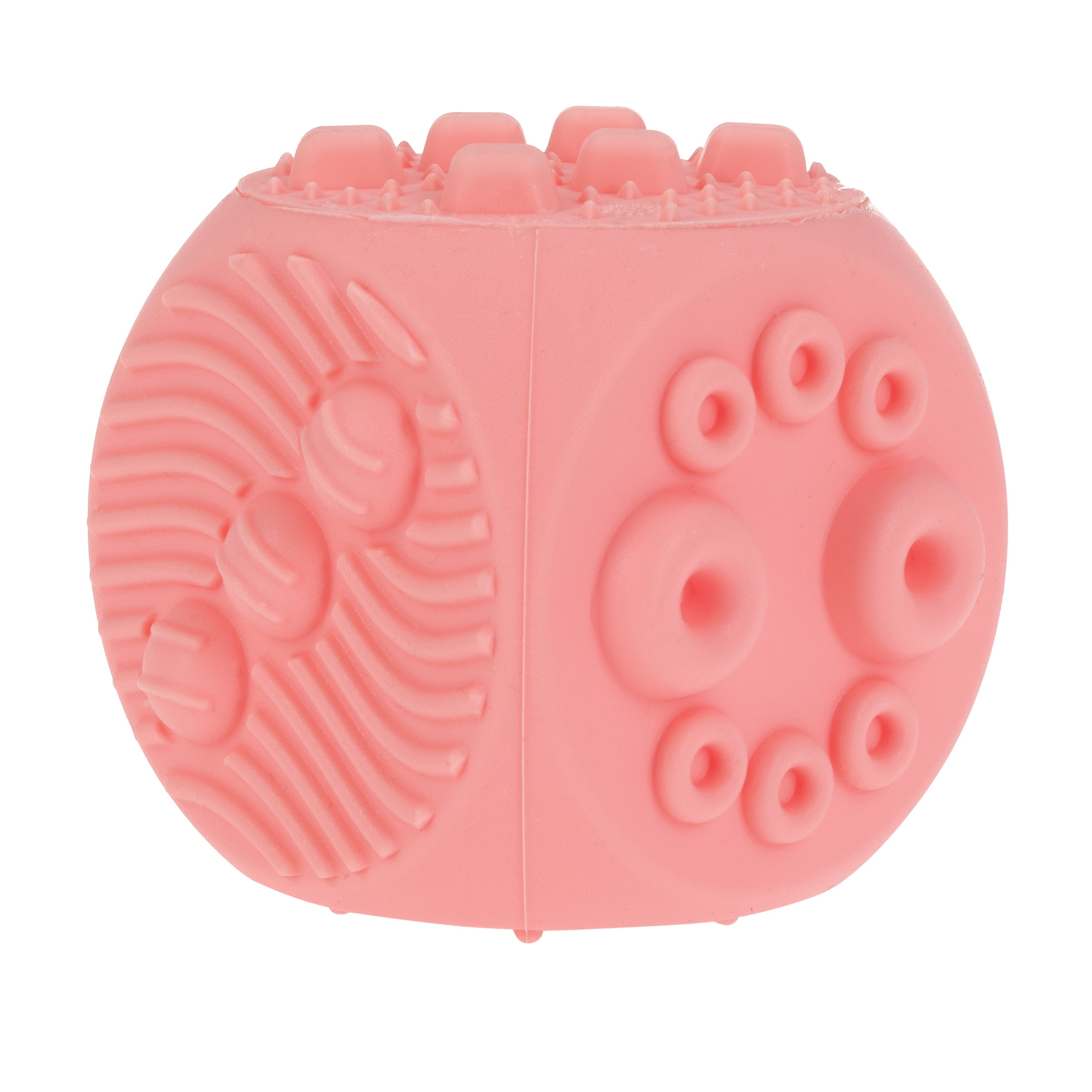 Nuby Silicone Block Poppers Sensory Teether Toy for Infants, Pink/Purple, 2 Count