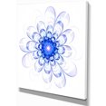 thumbnail image 2 of Design de Fleurs Fractales Bleues Idéales - Impression sur Toile Florale, 2 of 3