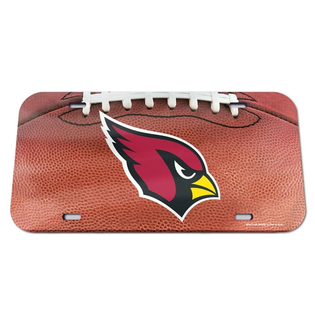 Plaque d'Immatriculation des Arizona Cardinals - Miroir en Cristal - Football