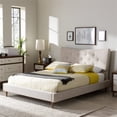 thumbnail image 2 of Hannah King Platform Bed in Beige, 2 of 2