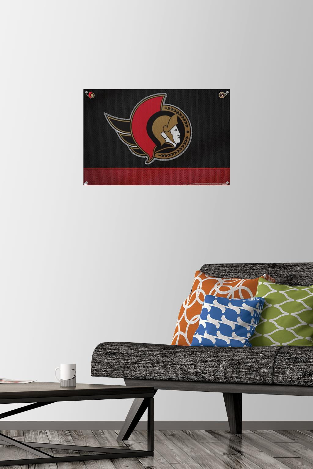 NHL Ottawa Senators - Logo 20 Wall Poster with Pushpins, 14.725" x 22.375"