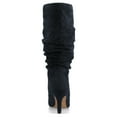 thumbnail image 4 of Journee Womens Sonnet Stiletto Heel Knee High Extra Wide-Calf Slouchy Comfort Dress Boots, 4 of 10