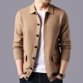 thumbnail image 3 of Suéter para hombre, ropa popular coreana, moda informal, cárdigan de punto para hombre, nuevo en sudadera, abrigos de diseñador Harajuku de alta calidad, 3 of 4