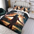 thumbnail image 3 of Película del Guasón Conjunto de sábanas temático, trío de piezas, cómodo y amigable con la piel, diseño único, regalo de decoración para el hogar para familiares, amigos y fans,140cm *210cm, 3 of 6