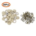 thumbnail image 2 of 60Pcs Voiture Plafond Tissu Fixation Vis Voiture Toit Boucle Fixe Snap Rivets Retenue Automobile Garniture Réparation Bouton Beige, 2 of 7