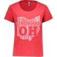 thumbnail image 3 of Inktastic Cincinnati Oh Women's Plus Size T-Shirt, 3 of 5