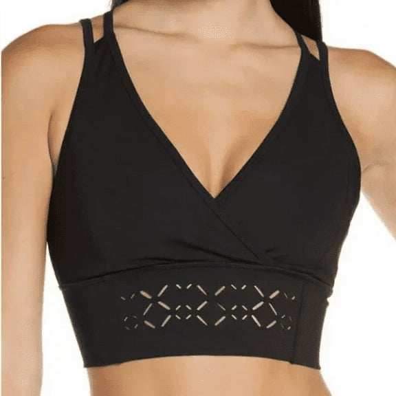Zella Nova Perforated Racerback Bra, Size S