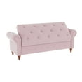 thumbnail image 6 of Miniyam Tufted Velvet Classic Bedroom/Hallway Seating Storage Bench with Storage, Pink, 6 of 8