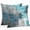 Teal Gray, variant on Yellow Grey Throw Pillow Covers 16x16 Inch Set of 2, Abstract Art Oil Painting Modern Geometric Waterproof Outdoor Pillow Covers, Decorative Cushion Pillowcases for Couch, Sofa, Bed, Garden, Patio