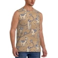 thumbnail image 2 of Balery Cactus Alpaca Camisetas sin mangas para hombre, absorbe la humedad y protege contra el mal olor.-X-Large, 2 of 7