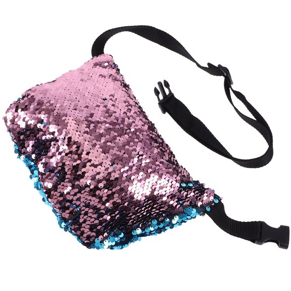 OULII Waist Bag with Material and Stylish Sequined Design, Perfect for Storage and Everyday Use