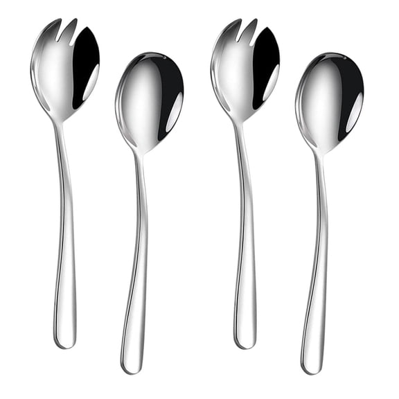 Salad Servers Set, Cromargan 18/10 Stainless Steel Polished Finish Servers For All Occasions, Heavy Anti Rust And Well Made For Everyday Use Or Formal Dinners