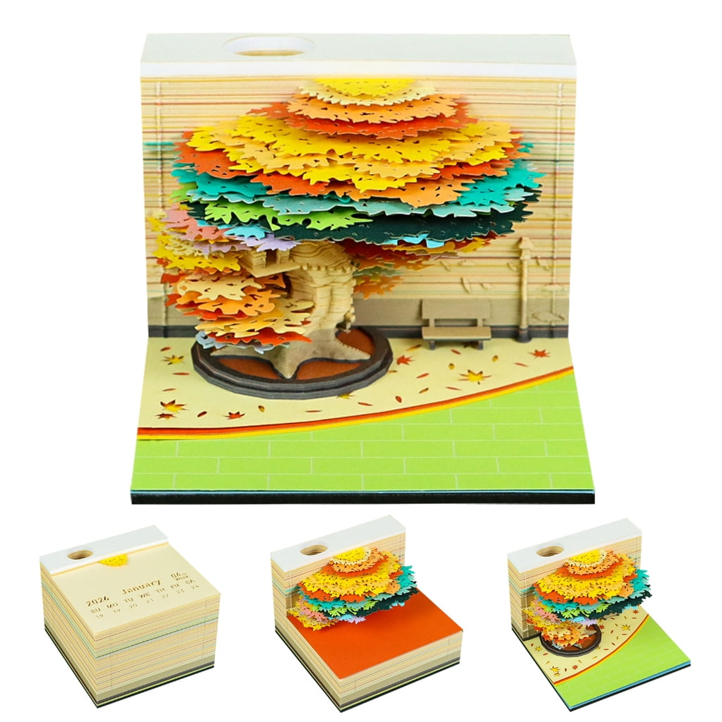 MOMOJIA Twenty twenty six Spring Jungle Papercraft Calendar Weekly Planner With Detachable Record Exemplary For Time Management And Office Deck