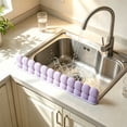 thumbnail image 4 of Silicone Sink Splash Guard Water Barrier with Suction Cups, Keeps Kitchen Counter Dry While Washing Dishes, 4 of 7