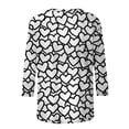 thumbnail image 6 of Ruimatai Women's Casual 3/4 Sleeve Round Neck Top Blouse Soft Stretch Comfortable Everyday Wear Fashion Shirt, 6 of 8