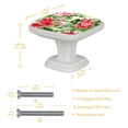 thumbnail image 4 of 4PCS Square Cabinet Fluorescence Knob Glowing in the Dark Furniture Drawer Pulls Handle with Screws Flower, 4 of 5