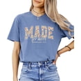 thumbnail image 2 of Made for More Faith Based Shirt for Women - Ephesians 2:10 Floral Christian Graphic Tee Blue Jean Shirt Adult Large, 2 of 7