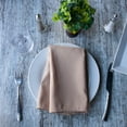 thumbnail image 5 of Arkwright 25 Pack of Cloth Dinner Napkins - Beige - Restaurant Quality - 20" x 20", 5 of 5