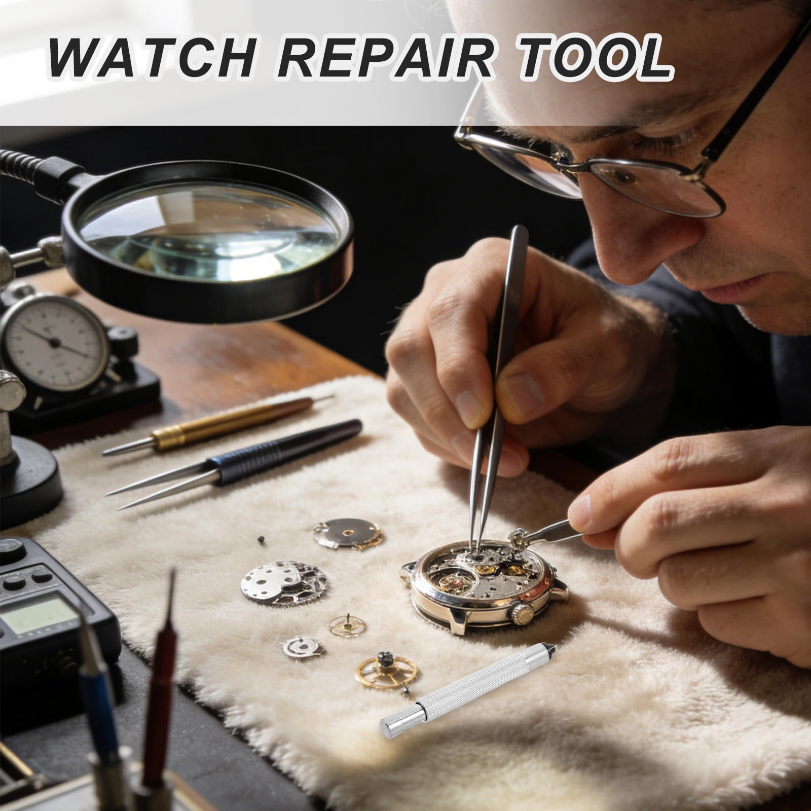 Alasum Manual Watch Crown Winding Tool for Mechanical Watches Preventing Crown Wear