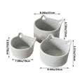 thumbnail image 3 of Summer Savings Kcavykas Desktop Storage Set Ear Storage Box Cosmetics Snacks Sundries Key Woven Storage Basket Machine Washable Home Kitchen Convenient Woven Storage Basket, 3 of 6