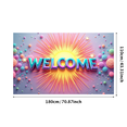 thumbnail image 3 of Welcome Backdrop Banner Vibrant Sunburst Design Perfect for Party Showers Office Decor Photography Background Celebration Event Decorations Cloud Elements, 3 of 4