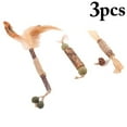 thumbnail image 2 of Cat Chew Stick Silvervine - 3PCS Faux Feather Pet Teeth Toy Kitten Catnip Stick, 2 of 7
