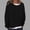 Black, variant on Oplxuo Women's Fake-Two-Pieces Drop Shoulder Sweatshirt Tops, Loose Crewneck Long Sleeve Pullover Casual Tunic T Shirts