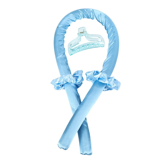 Juego de rizadores sin calor - Rulos para rizos sin calor - Rizadores de cabello sin calor y rulos calientes - Rizadores de cabello para dormir (juego de cuatro piezas de goma)(Negro)(1 piez