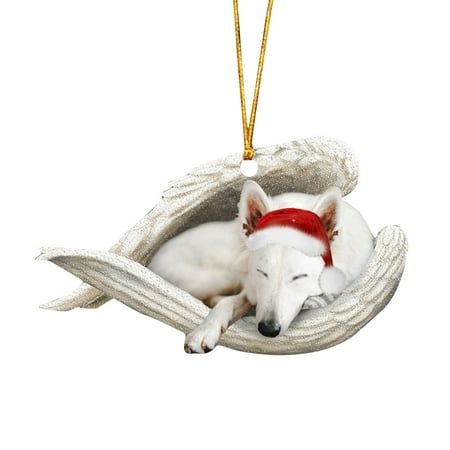 

Veki 2022 New Sleeping Angel Dog Christmas Funs Pendant Cartoon Christmas Tree Pendant Christmas Decoration Pendant Christmas Home Decoration Pendant Stain Glass Bath
