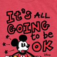 thumbnail image 3 of Disney - Mickey Mouse - It's All Going To Be Ok - Youth Short Sleeve Graphic T-Shirt, 3 of 5