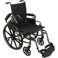 thumbnail image 3 of Roscoe Medical K41816DHFBSA K4-Lite Steel Wheelchair with Swing Away Footrests, 18", 300 lb Capacity, 3 of 7