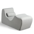 thumbnail image 3 of Zinus Zero Gravity Lotus Chaise Indoor Foam Lounger, Light Grey Herringbone, 3 of 9