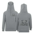 thumbnail image 4 of XEGLSBU Christmas Boys Hoodies Size 6-7 Boys Print Hooded Pullover Sweatshirt with Zipper Eyelets and Pocket for Kids Casual Wear Grey Size 13-14 Years, 4 of 5