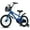 Blue, variant on Pipleo 14" Kids Bikes for Girls and Boys, Kids' Bicycles with Training Wheels, Ages 3-5 Years