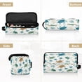 thumbnail image 5 of Hair Tool Organizer Bag with Heat Resistant Mat Removable Travel Storage Case for Hot Air Brushes Curling Irons Blue and Green Turtles, 5 of 8