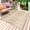 Brown, variant on Orange Brown Outdoor Rug 6x9 Ft - Reversible Patio Rug Outdoor Camping Rugs, Modern Abstract Art Ombre Striped Washable Indoor Outdoor Area Rugs, Non-Slip Outdoor Carpet Runner for Deck/Porch