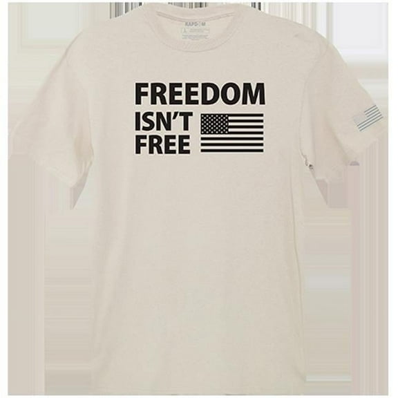 Freedom Isnt Tactical Graphic Tee Shirt, Sand - Extra Large