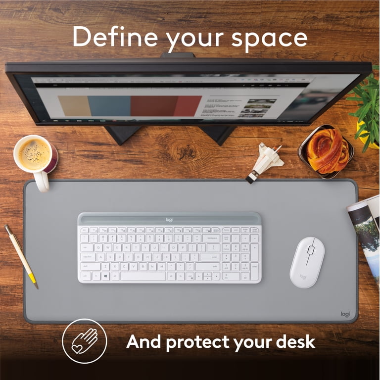 Logitech Studio Series Desk Mat, Mid Gray photo 2