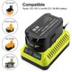 thumbnail image 2 of 3A 12V-18V Replacement Charger for Ryobi 18V P117 P118 P113 BCL1418 260051002 Charger Compatible with Ryobi 18V Battery, 2 of 5