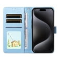 thumbnail image 3 of Case for Samsung Galaxy A12/m12 Card Slot Holders Wrist Strap Pocket Leather Dog Embossed, 3 of 5