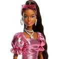 thumbnail image 5 of Barbie Deluxe Style Fashion Doll #6 in Metallic Coral Dress Toy New w Box, 5 of 6