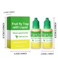 thumbnail image 3 of Trap Supplement Liquid, Domestic Kitchen Living Room Hygiene Fruit Fly Cockroach Trap Insect Liquid 60ml, 3 of 5