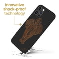 thumbnail image 3 of Case Yard Wooden Case for iPhone-11-Pro Soft TPU Silicone cover Slim Fit Shockproof Wood Protective Phone Cover for Girls Boys Men and Women Supports Wireless Charging Elephant Indian Design, 3 of 7