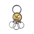 thumbnail image 1 of Porte-clés en Acier Inoxydable avec Fleurs d'Oiseaux Adorables, 1 of 3