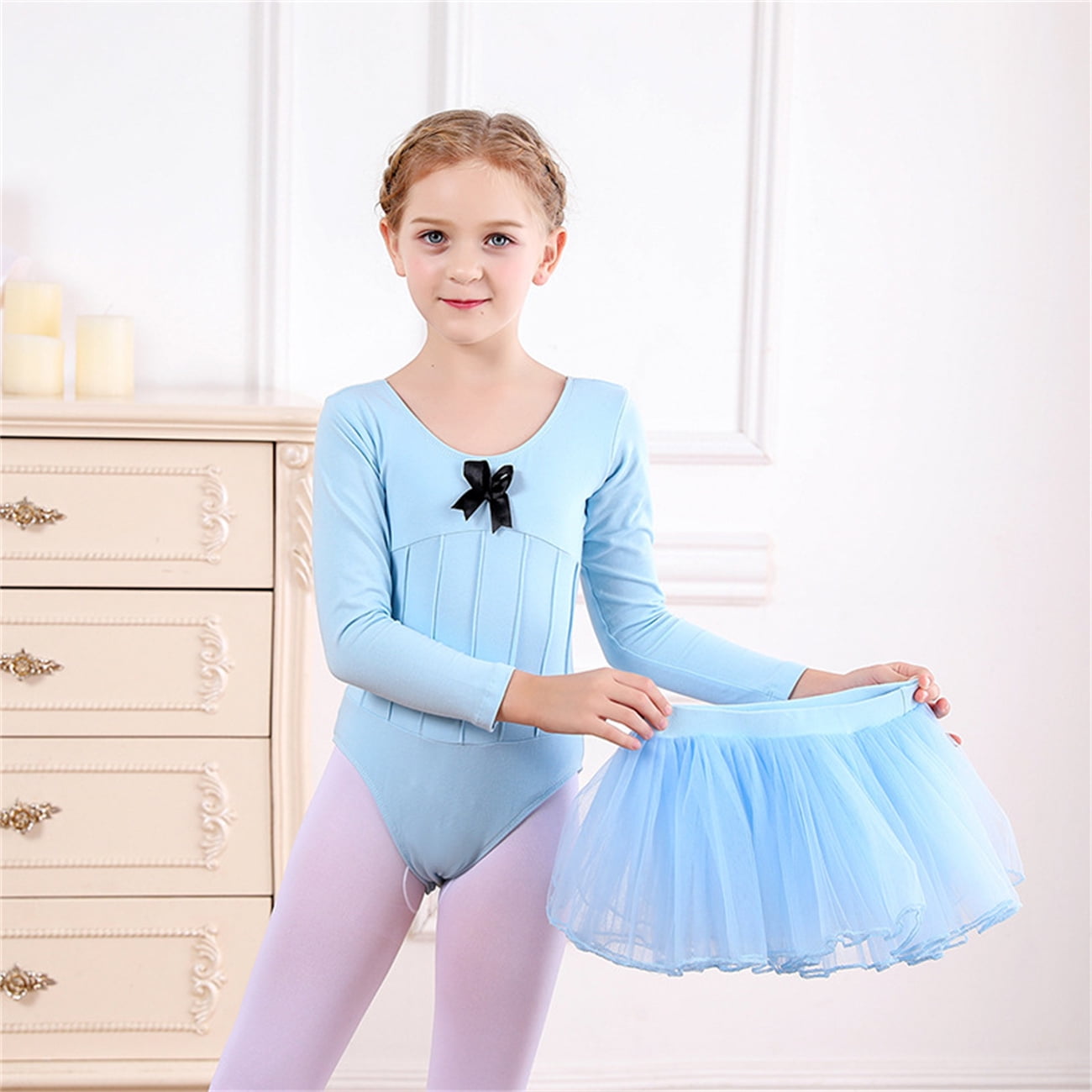 316 T Ballet Leotards for Toddler Girls Teens Ballet Leotard Long