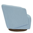 thumbnail image 3 of MINCETA Accent Chair,Modern Swivel Chairs for Living Room and Bedroom Reading with Wood Base,Performance Fabric in Dusty Blue, 3 of 5