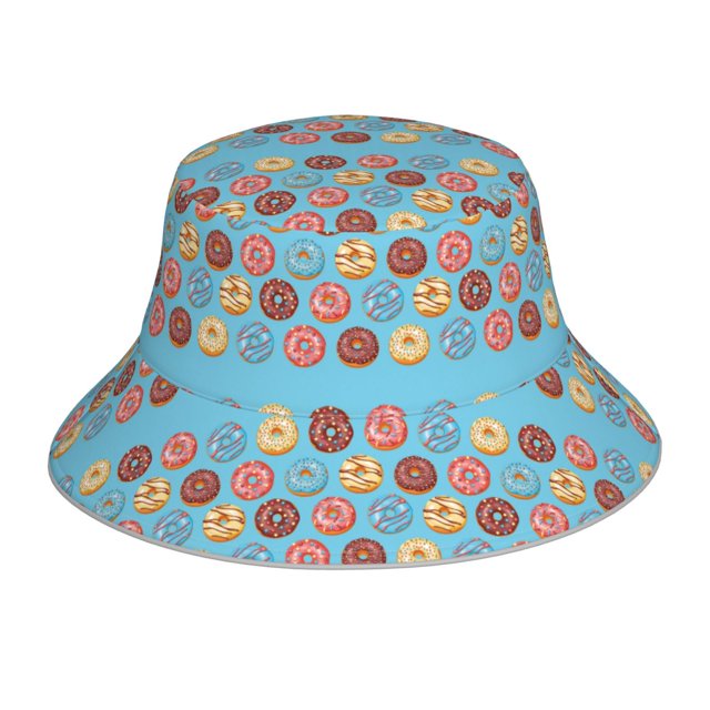Balery Cute Donut Sombreros para el sol para hombre y mujer, sombrero de pescador con UPF 50+