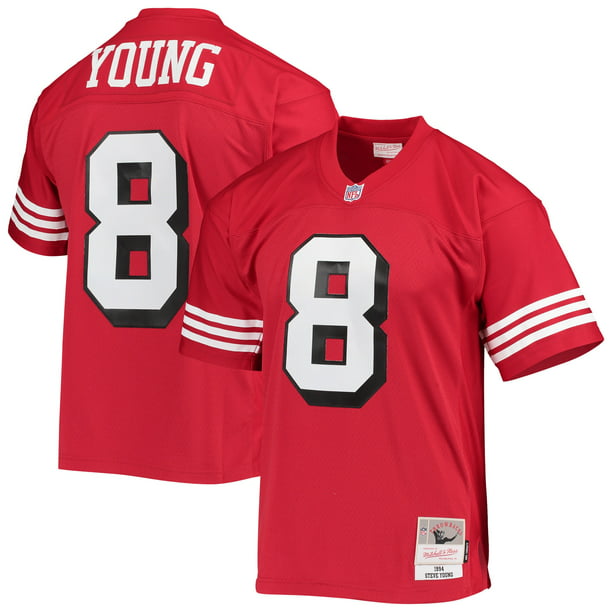 Men's Mitchell & Ness Steve Young Scarlet San Francisco 49ers 1994
